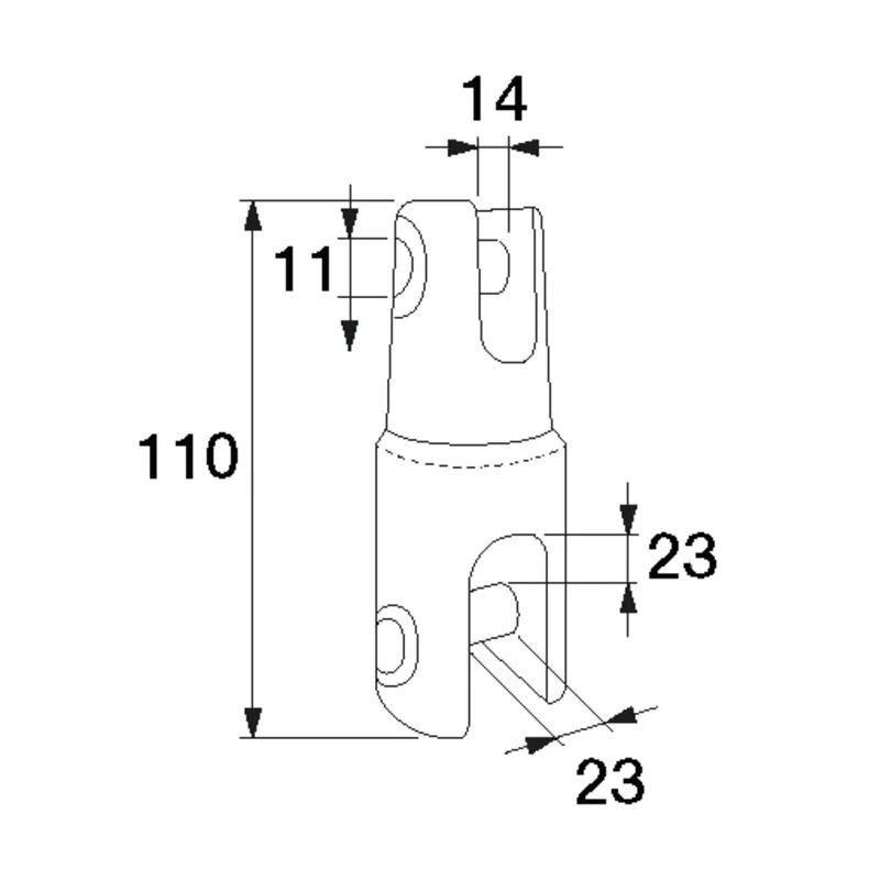Professionele ankerkettingverbinder wartelend Ø10-12 ketting