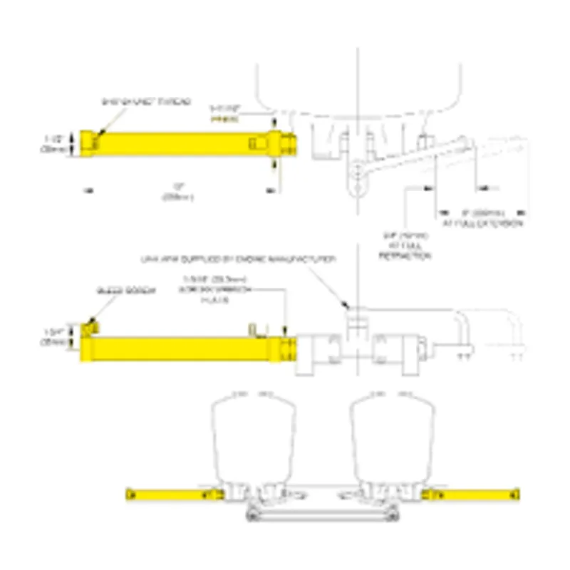 Seastar Außenbord Zylinder Seitenmontage