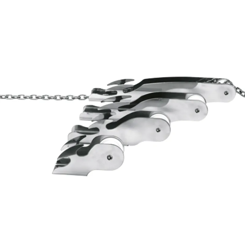 Niro Ankerbugrolle, L=450mm, B=70, H=80mm (Festes Modell, Bis 15kg)