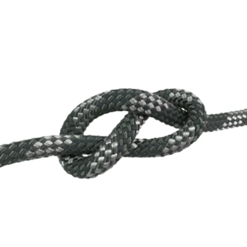 Allcord-20, Doppelt Geflochtene Schotleine Mixed Colors, Ø6mm, Grau/Schwarz, 200m