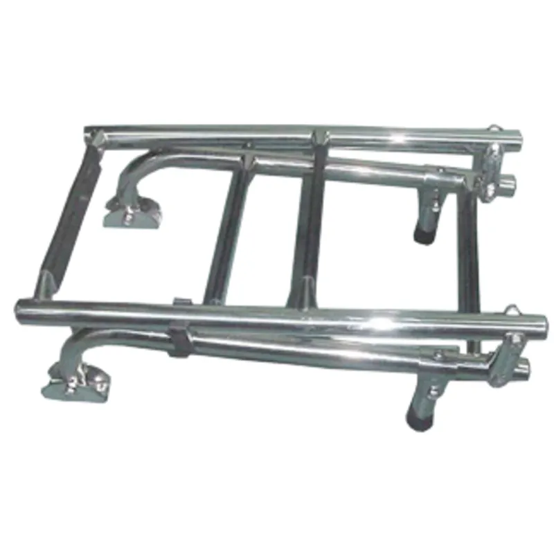 Niro Badeleiter, 2+3-Stufen mit Kunststoff Beschichtet, Ausgeklappt 254x1085mm, Rohr Ø22mm