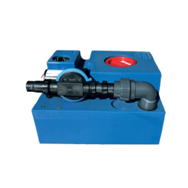 Polyethylen Fäkalientanksatz mit Vormontierter Membranpumpe 12v, 73l, 750x400x300mm