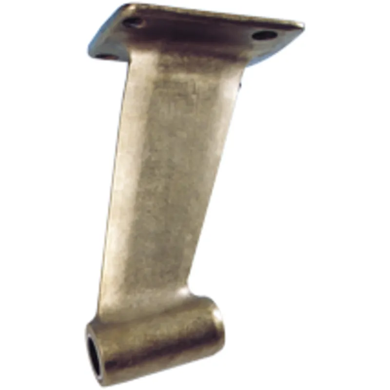 Bronze Wellebock/Montageplatte mit Rechteckiger Montageplatte, für Welle Ø25mm