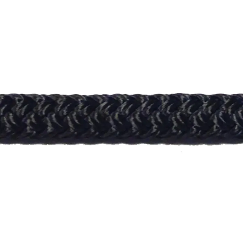 Allcord-16, 16-Fach Geflochtenes Polyester, Ø8mm, Schwarz, Haspel 200m