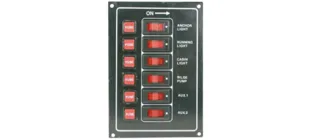 allpa Schalttafel 12V mit 5A Glassicherungen