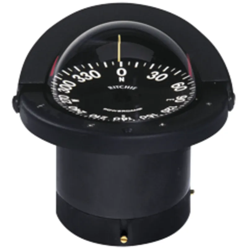 Ritchie Kompass Modell 'Navigator Fn-201', Einbaukompass, 12v, Rose Ø114,3mm/5°, Schwarz