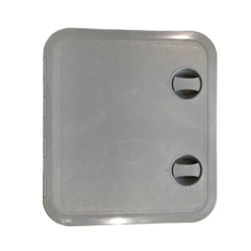 Kunststoff-Luke, 315x440mm, 2x Verschluß, 180°, Grau