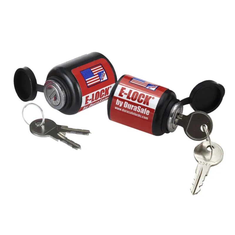 DuraSafe 2 Stück E-LOCK®,  Universalschloß für Echolote (alle Marken)und Montageplatte MKA-16-03