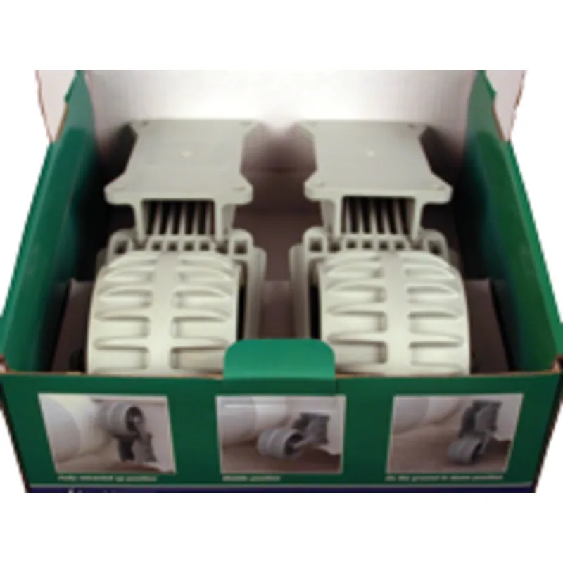 Kunststoff Transporträdersatz für Schlauchboot, Max. 100kg (Klappbar)