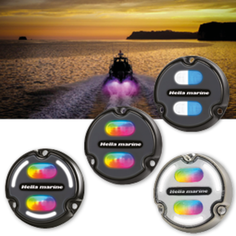 Hella Unterwasserbeleuchtung Apelo A2, 30W, Rgb Multi Color, 3000 Lumen, 2.5m Kabel, Ip68/69, Front Antracit