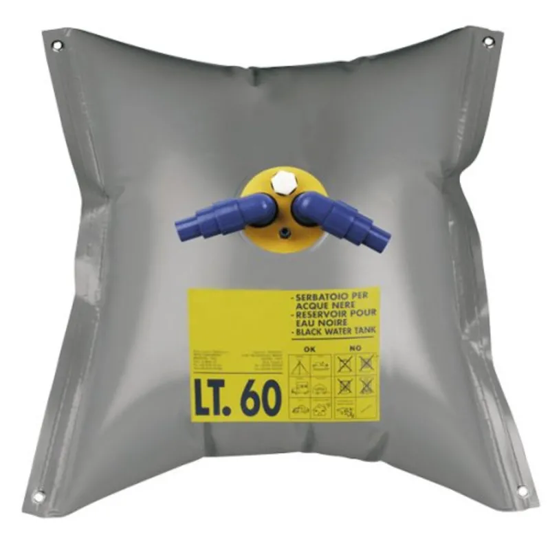 Flexible Fäkalientank Inkl. Nippel, 60l, 730x730mm, Gewicht 0,8kg, Quadratisch