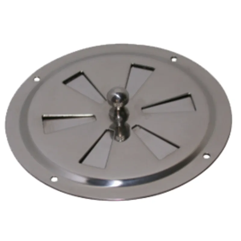 Niro Lüftungsrosette mit Drehscheibe, Ø127mm