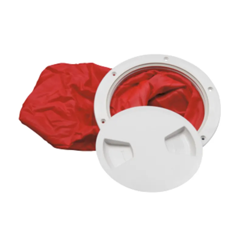 Kunststoff-Luke (Wasserdicht) mit Beutel, Ø210x160mm, Ausschnittsmaß Ø170mm, Weiß