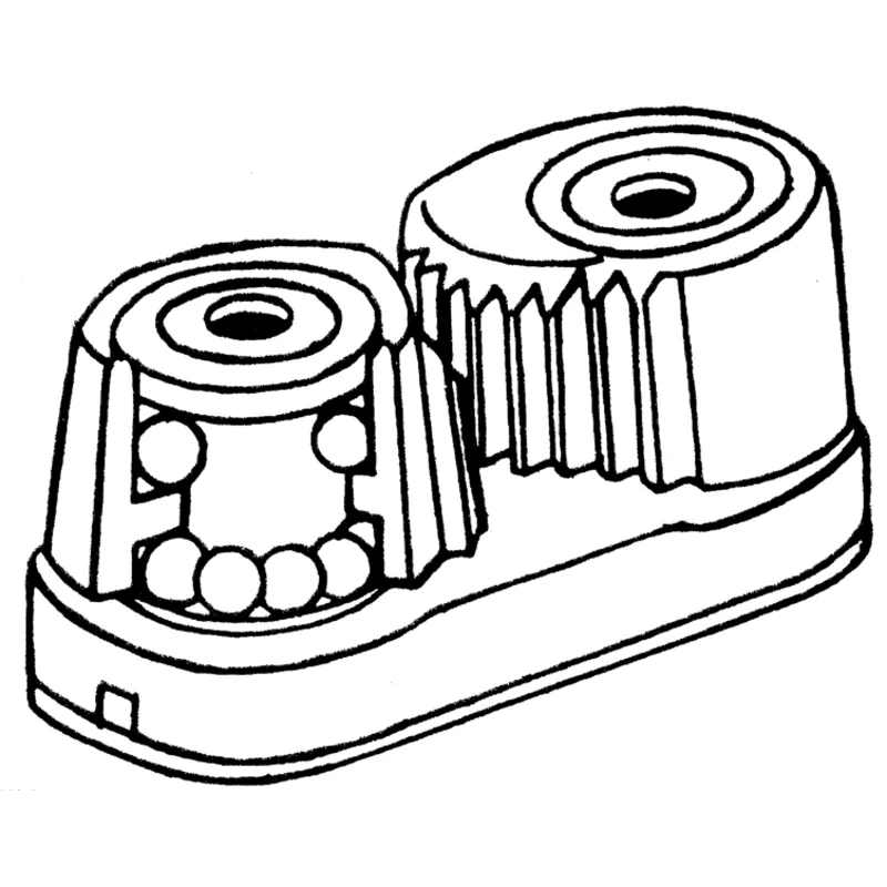 Aluminium Kugelgelagerte Schotklemme Ohne Leitöse für Tau Ø5-14mm, Lochabstand 37mm