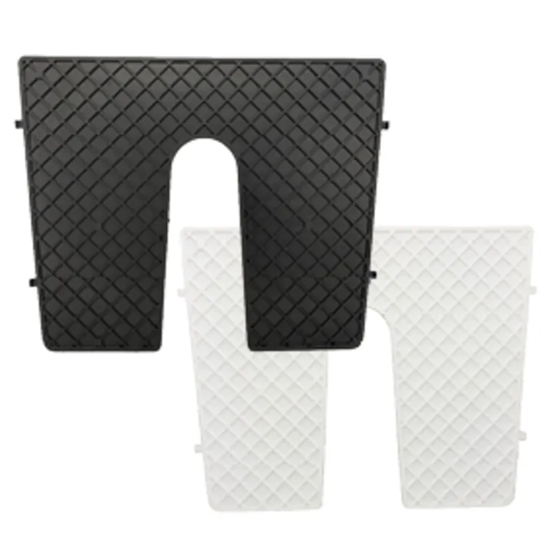 Heckspiegelschutzplatte, 450x360mm, mit Einkerbung, Black