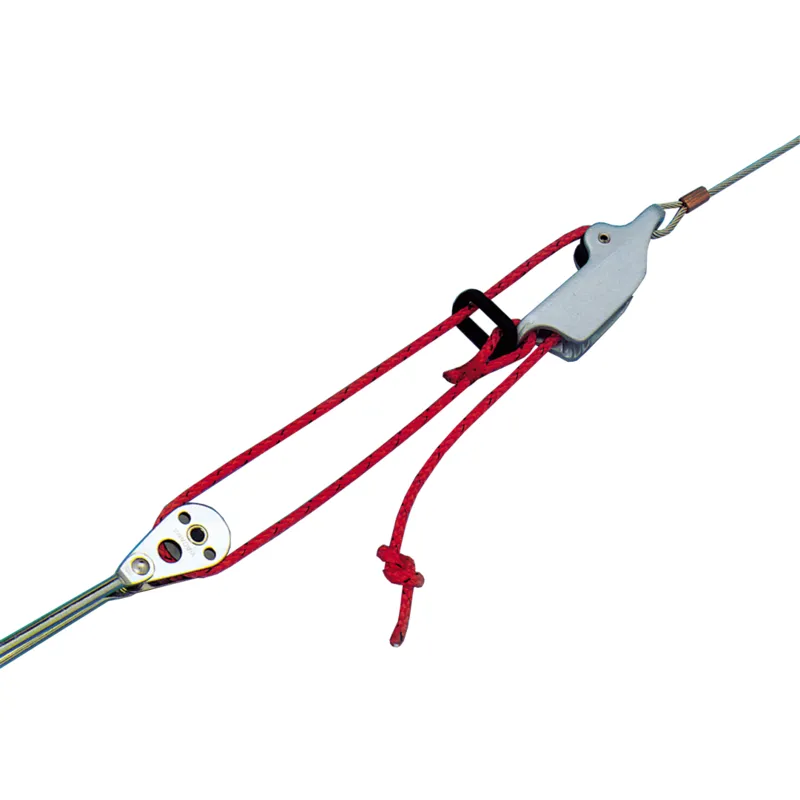 Aluminium Cam Cleat mit Scheibe (Satz für Trapezegeschirr), für Tau Ø4-8mm, L=70mm