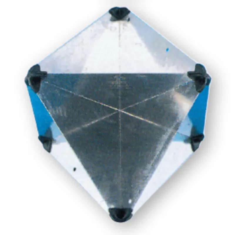 Aluminium Radarreflektor, Zusammenlegbar, 300x215x215mm, Echofläche: 8m², 470gr