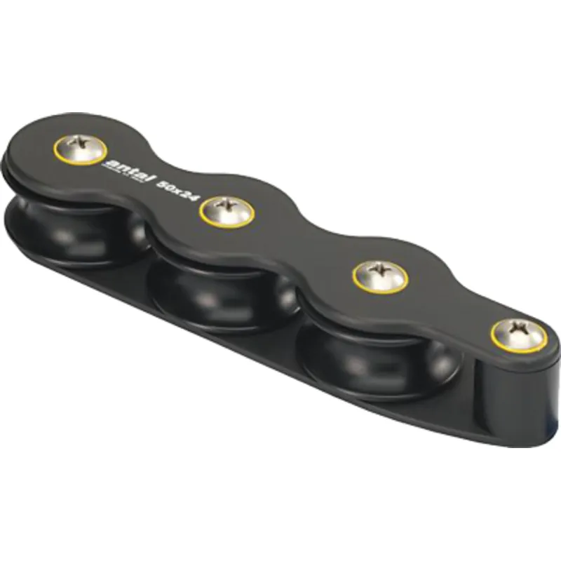 Antal Aluminium Organizer, 2-Scheiben, D=50mm, P=52mm, Leine Ø16mm, L=133mm, Arbeitslast 800kg