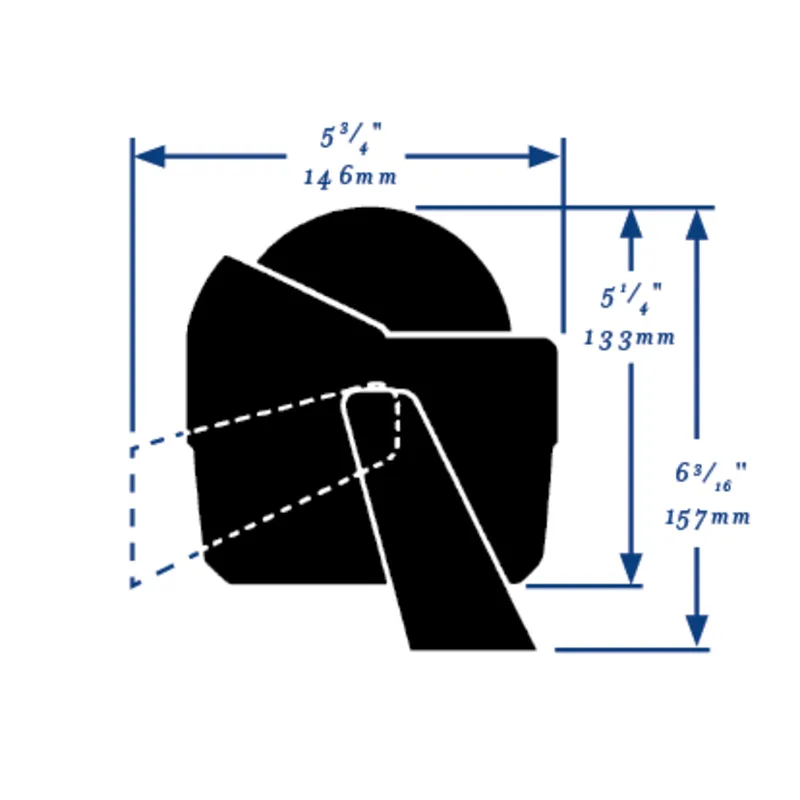 Ritchie Kompass Modell 'Helmsman', Hb-740, 12v, Bügelkompass, Rose Ø93,5mm/5°, Schwarz