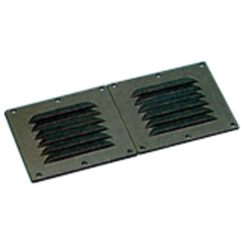 Kunststoff Lüftungsgitter, 255x115mm, Schwarz