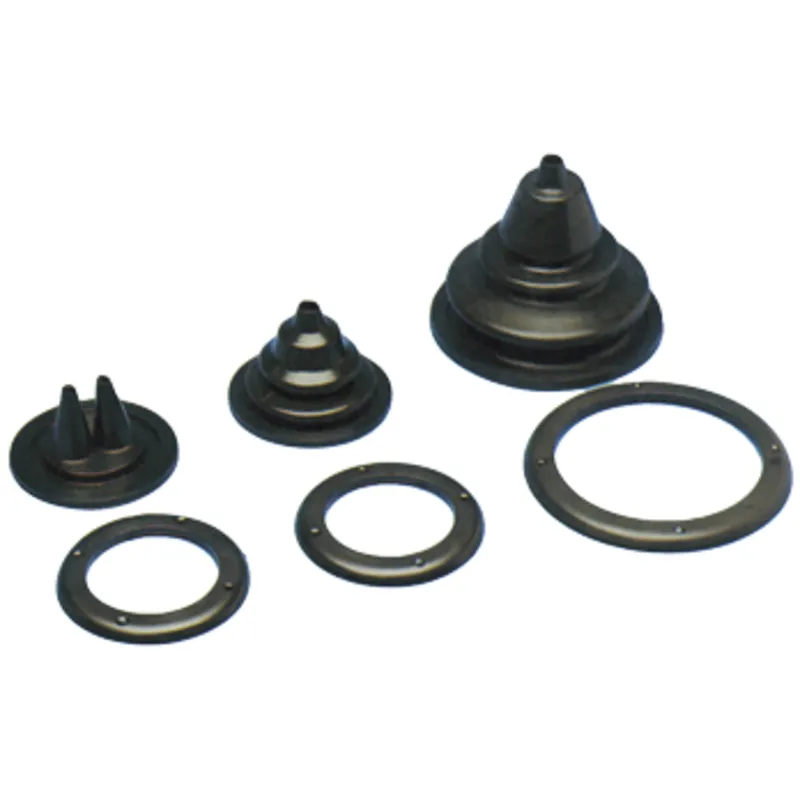 Kabeldurchführung/Balge mit Montagering, Bohrloch Ø71mm, Aussenmaß Ø105mm, H=70mm