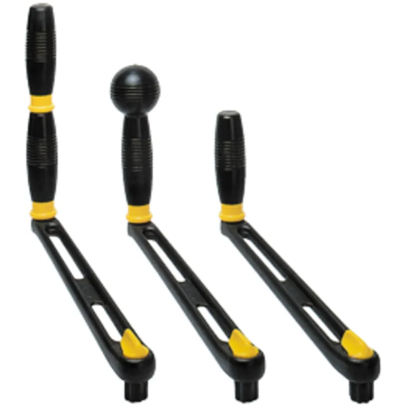 Aluminium Winsch-Kurbel, L=250mm, Gewicht 0,54kg, Doppelgriff