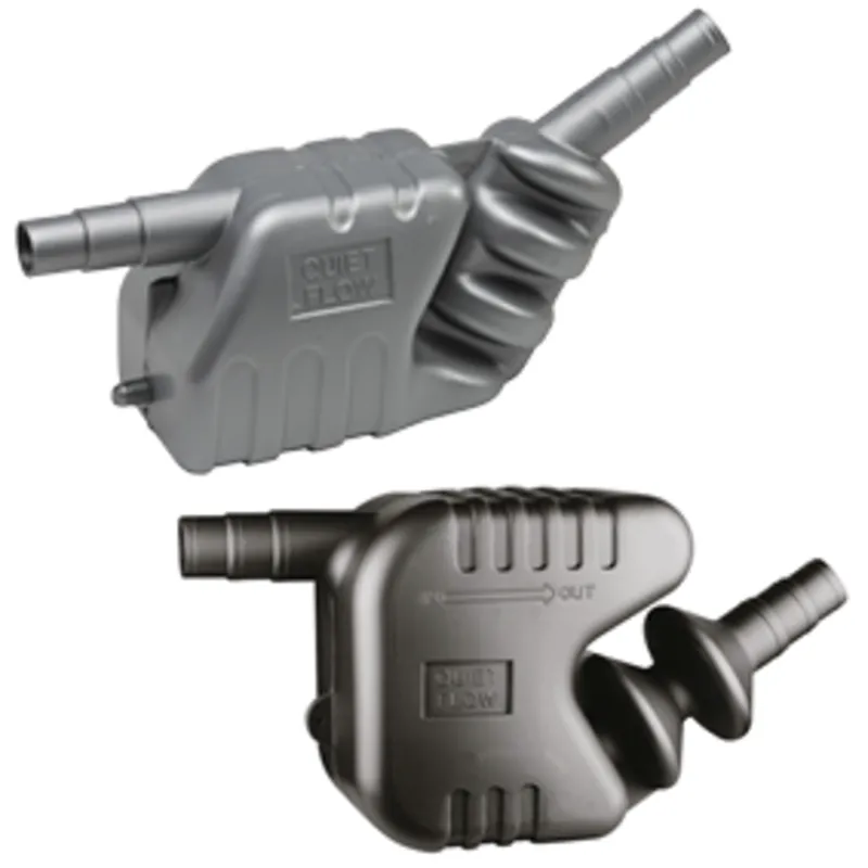 Kunststoff Wassersammler/Schalldämpfer, Schlauchanschluß Ø55/60/65mm, Inhalt 20l, Kapazität 115ps