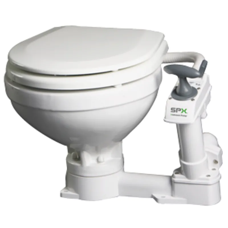 Johnson Pump AquaT Handtoilette, Kompakte Schüssel, Zufuhr Ø19mm, Abfuhr Ø38mm (Soft-Close)