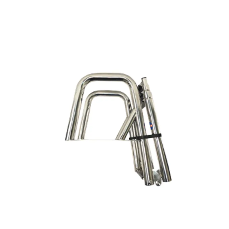 Niro Teleskopische Badeleiter 'Cruiser' für Badeplattform; 3+1 Ovale Stufen