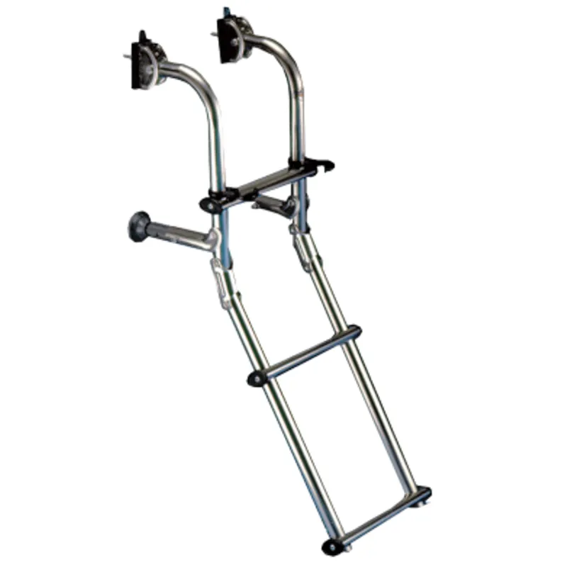 Niro Badeleiter, Aufklappbar, 3-Stufen, L=740mm, B=220mm, Rohr Ø25mm