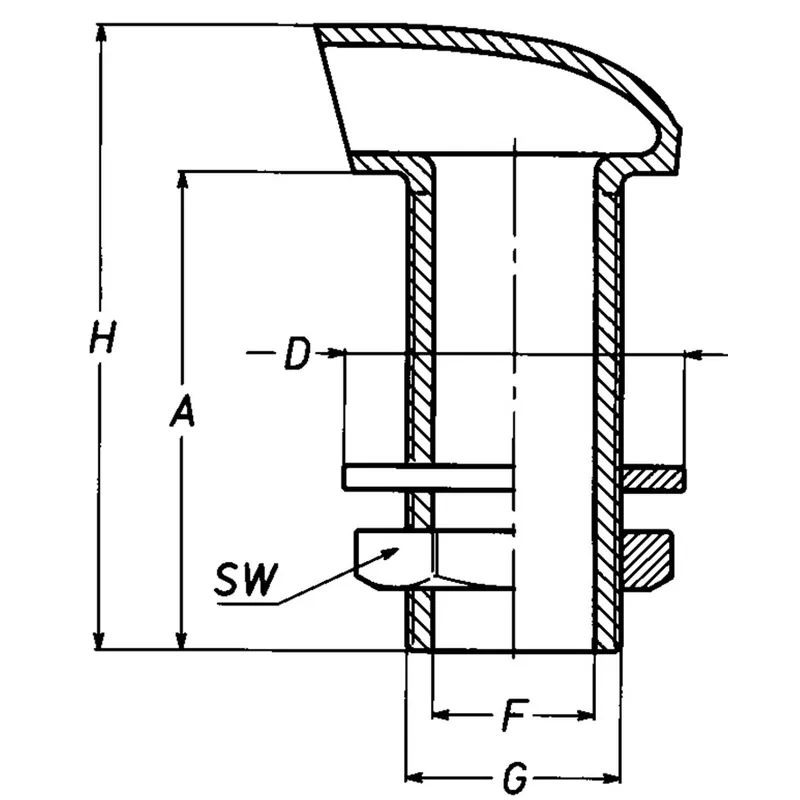 Messing-Verchromte Entlüftungsnippel, 1"
