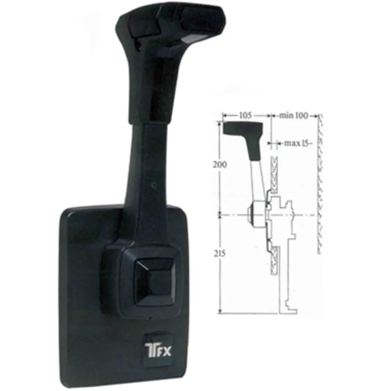 Einhebel-Fernbedienung B80, Seitenmontage, Standard