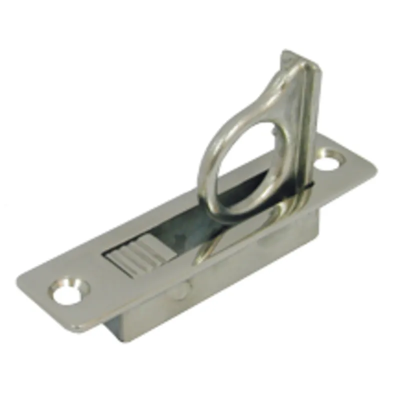 Niro Einlaßgriff-/Bodenheber, Hochklappend, A=83mm, B=21mm, C=12mm (16mm für Ring), D=19mm