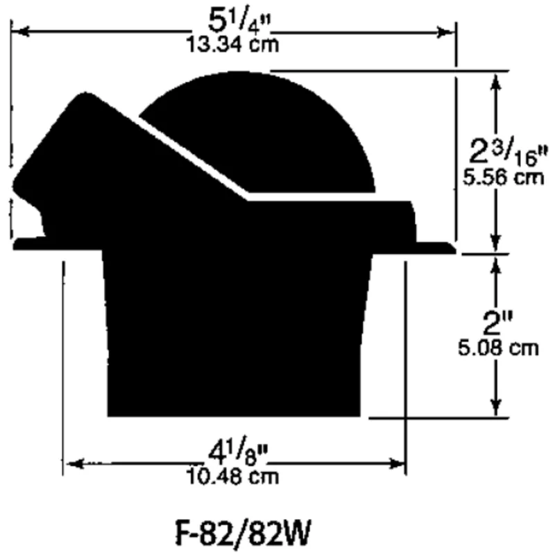 Ritchie Kompass Modell 'Voyager F-82w', 12v, Einbaukompass, Rose Ø76,2mm/5°, Weiß