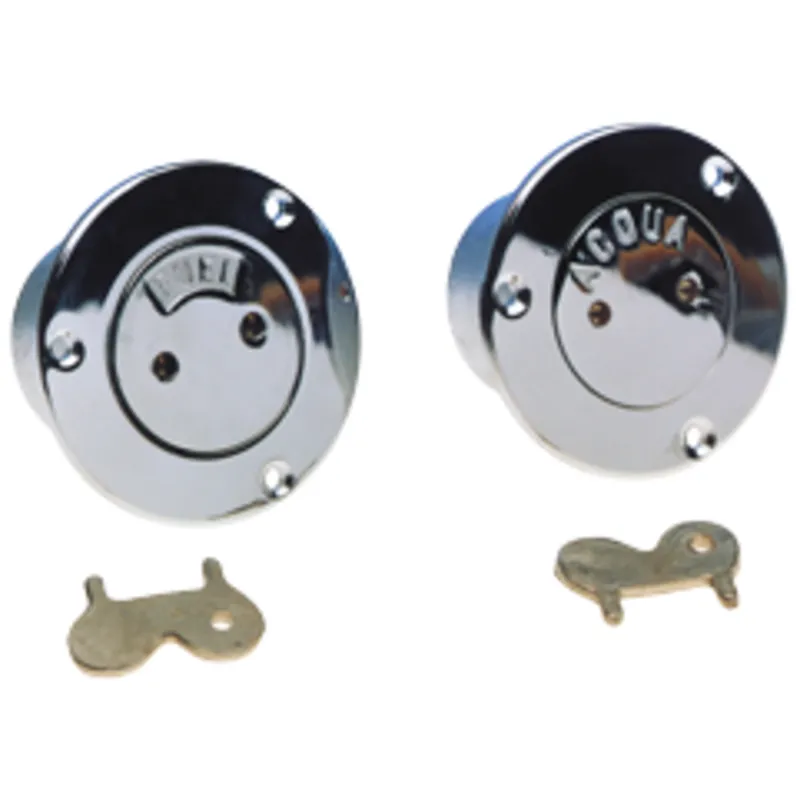 Deckeinfüllstutzen Messing Verchromt 'Aqua', 1-1/2" Innergewinde