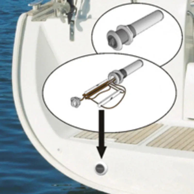 Einbau Sicherheitsleiter, Einbau, L=235mm, Ø48mm