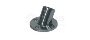 Niro Relingstütze 60°, runder Fuß