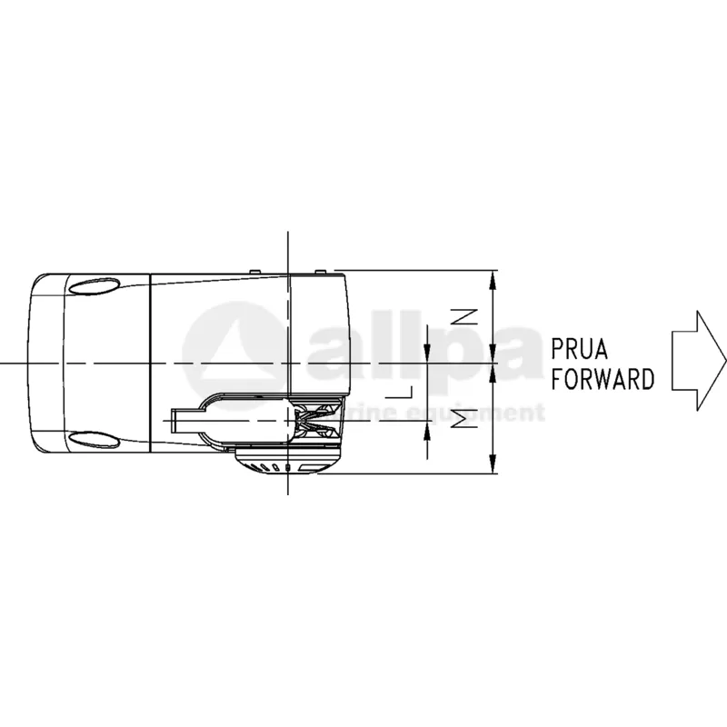 Lofrans Windlasses Ankerwinde Horizontal, Modell 'Lion', 6mm/12v/700w, Ohne Automatischen Freilauf