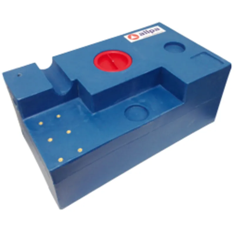 Einzelner Kunststofff Fäkalientank, Rechteckig, 73ltr, 750x400x300mm