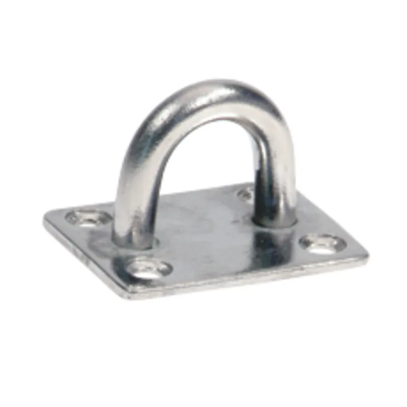 Niro Augenplatte, 38,5x48mm, Ø8mm