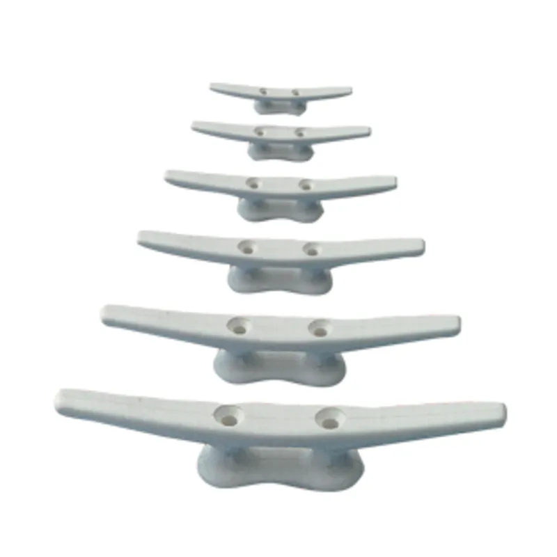 Kunststoff Klampe, Weiß, L=80mm (Lochabstand: 22mm)