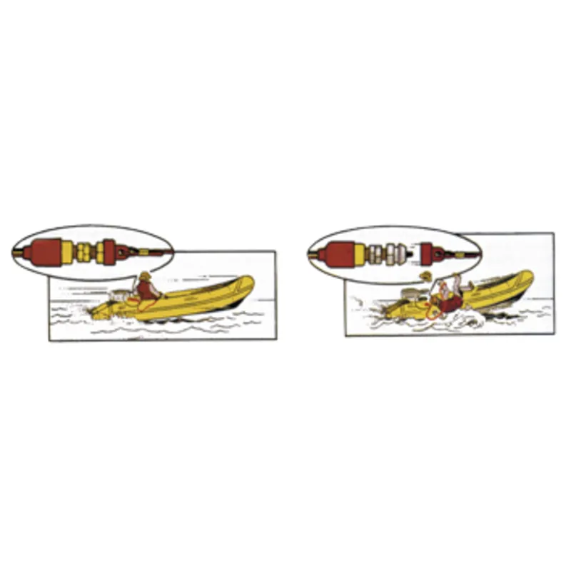 Notstoppschalter, Aussenborder, Rot (Unterbricht Den Stromkeis)