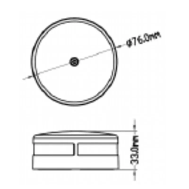 Led Positionslaterne, Poliertes Niro 304 Gehäuse; 10-30v; Rot/Grün, 2x112.5°