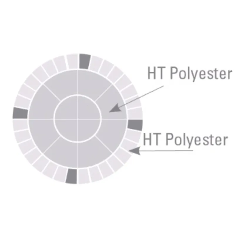 Allcord-17, Ø16mm Geflochtene Schot- & Fallenleine 'Easy', Weiß mit Blauem Kennfaden