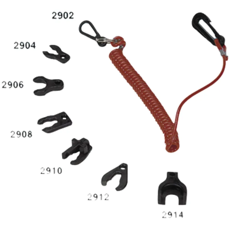 Notstoppclip mit Spiralschnur für Omc/Honda