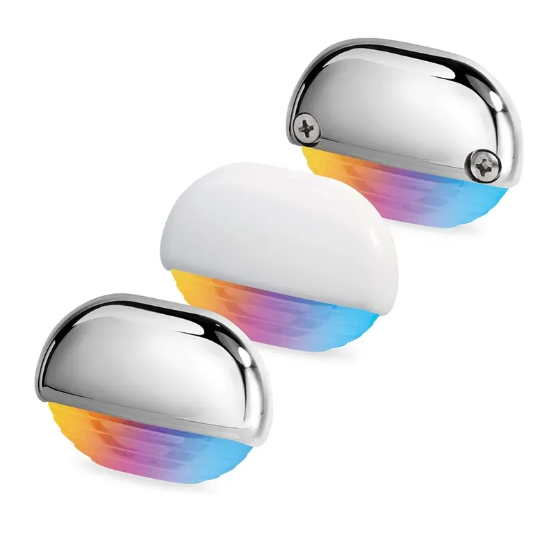 Hella Apelo RGB Orientierungsleuchte, weiss Kunststoff, 12/24VDC, IP67