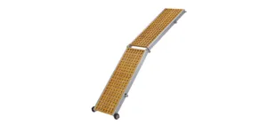 Aluminium Gangway mit Holzlauffläche