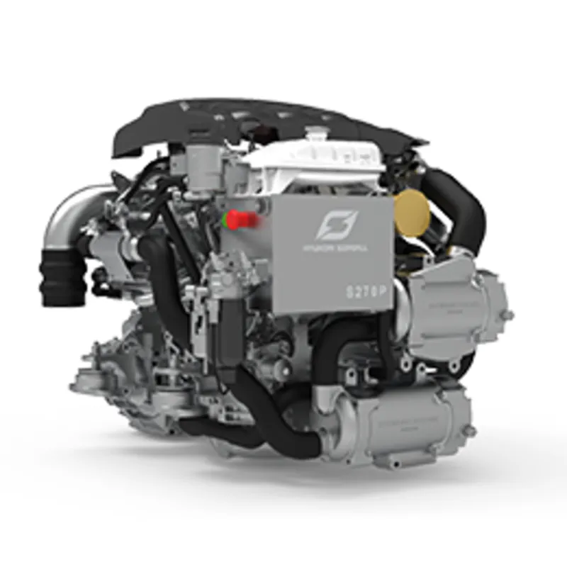 Hyundai Schiffsdiesel S270p Turbo & Intercooler, mit Technodrive Wendegetriebe Tm170, Untersetzung 1.50:1