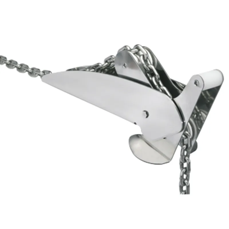 Niro Ankerbugrolle, A=600mm, B=90mm, C=100mm (Kippbar, Bis 30kg)