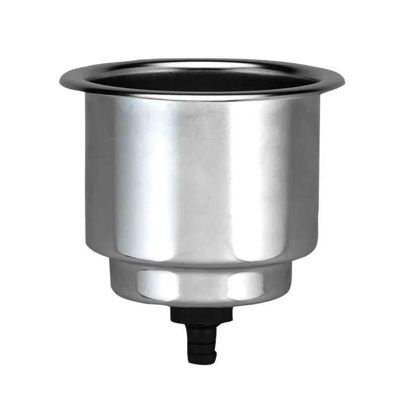 Niro Getränkehalter, Nicht Klappbar, Bohrloch 90mm, H=110mm